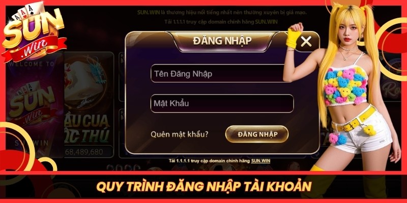 Quy trình đăng nhập tài khoản
