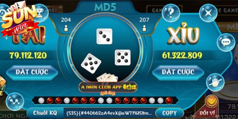 Tài Xỉu Md5 Sunwin - Cách Vận Hành Và Kinh Nghiệm Chuẩn 2 Hệ thống hiển trị trong game rất trực quan